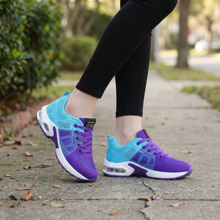 Velvrun - Sneaker stringata da donna con ammortizzazione ad aria