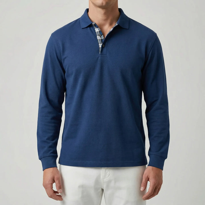 Vestano - Maglione con colletto polo a maniche lunghe
