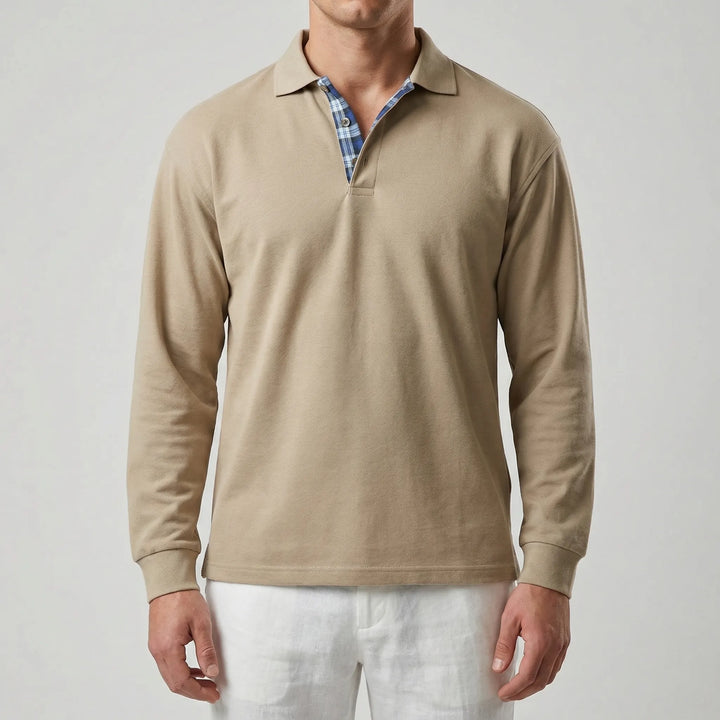 Vestano - Maglione con colletto polo a maniche lunghe