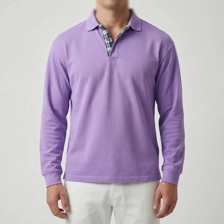 Vestano - Maglione con colletto polo a maniche lunghe
