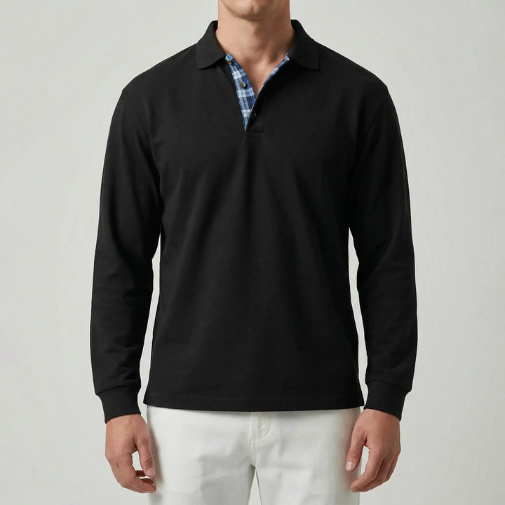 Vestano - Maglione con colletto polo a maniche lunghe
