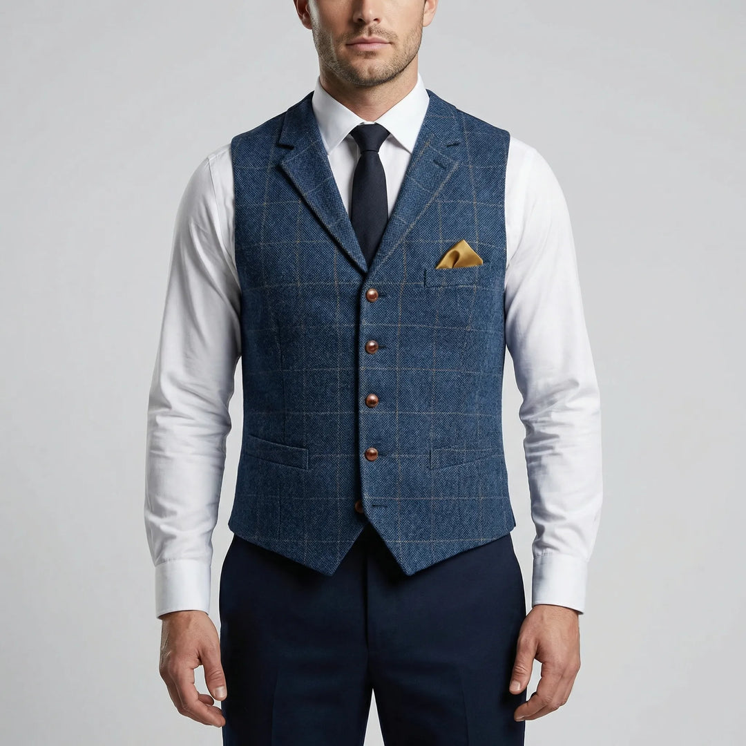 Vestonn - Gilet con bottoni sul davanti, ispirato allo stile vintage