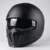 Casco Moto Retro Pilota a Faccia Intera