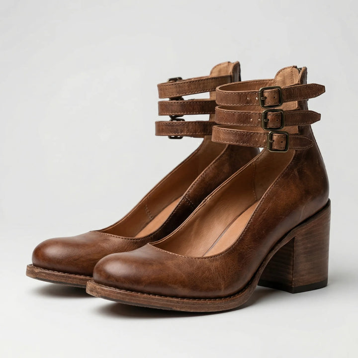 Vintrella - Décolleté con tacco grosso d'ispirazione vintage