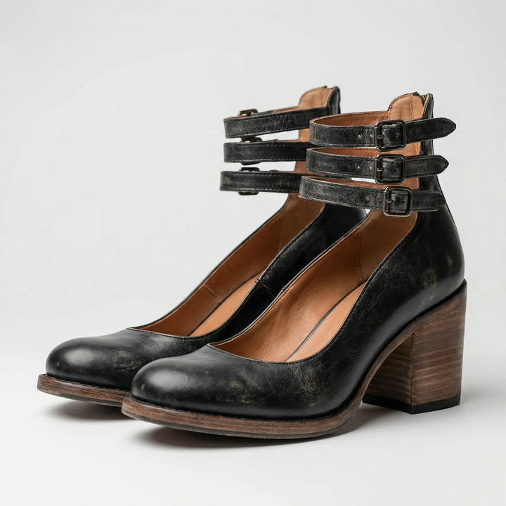 Vintrella - Décolleté con tacco grosso d'ispirazione vintage
