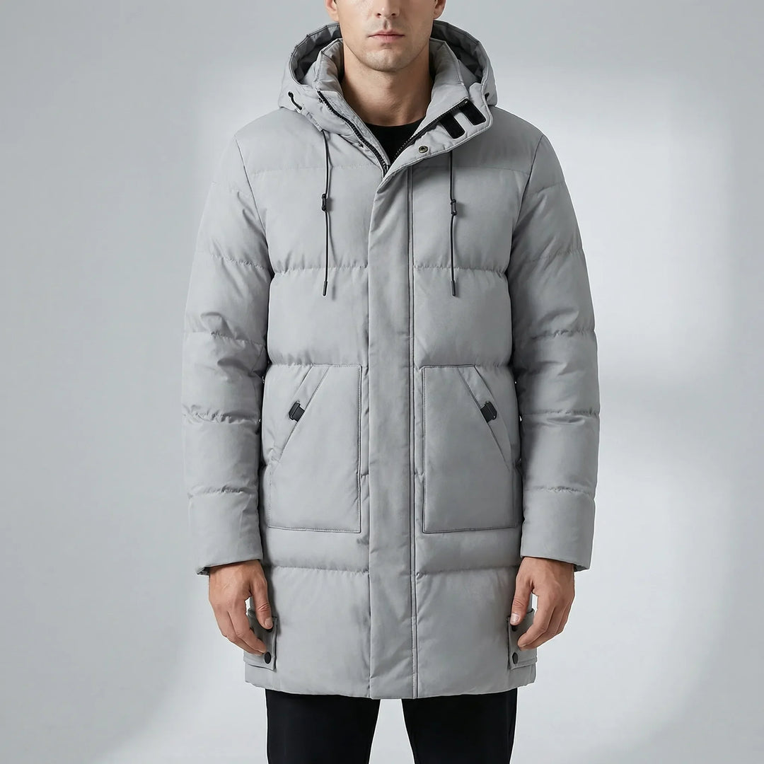 Vordex - Parka imbottito con cappuccio lungo da uomo
