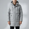 Giacca Puffer Con Cappuccio Lungo Per Uomini