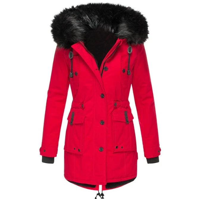 Cappotto invernale con cappuccio da donna: calore elegante per le giornate fredde