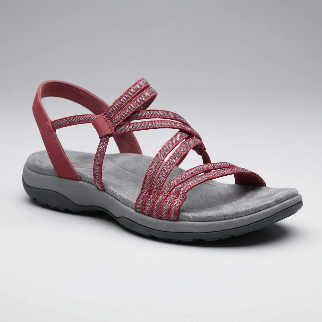 Walkova - Sandali bassi con cinturini da donna