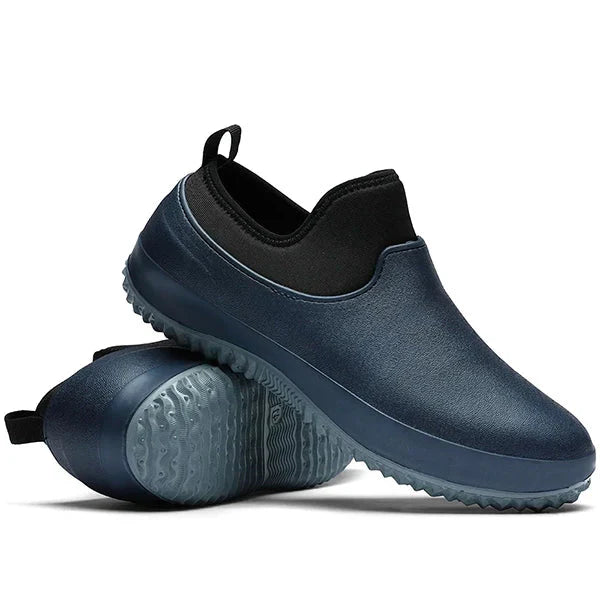 Waterproof slip-on work shoes