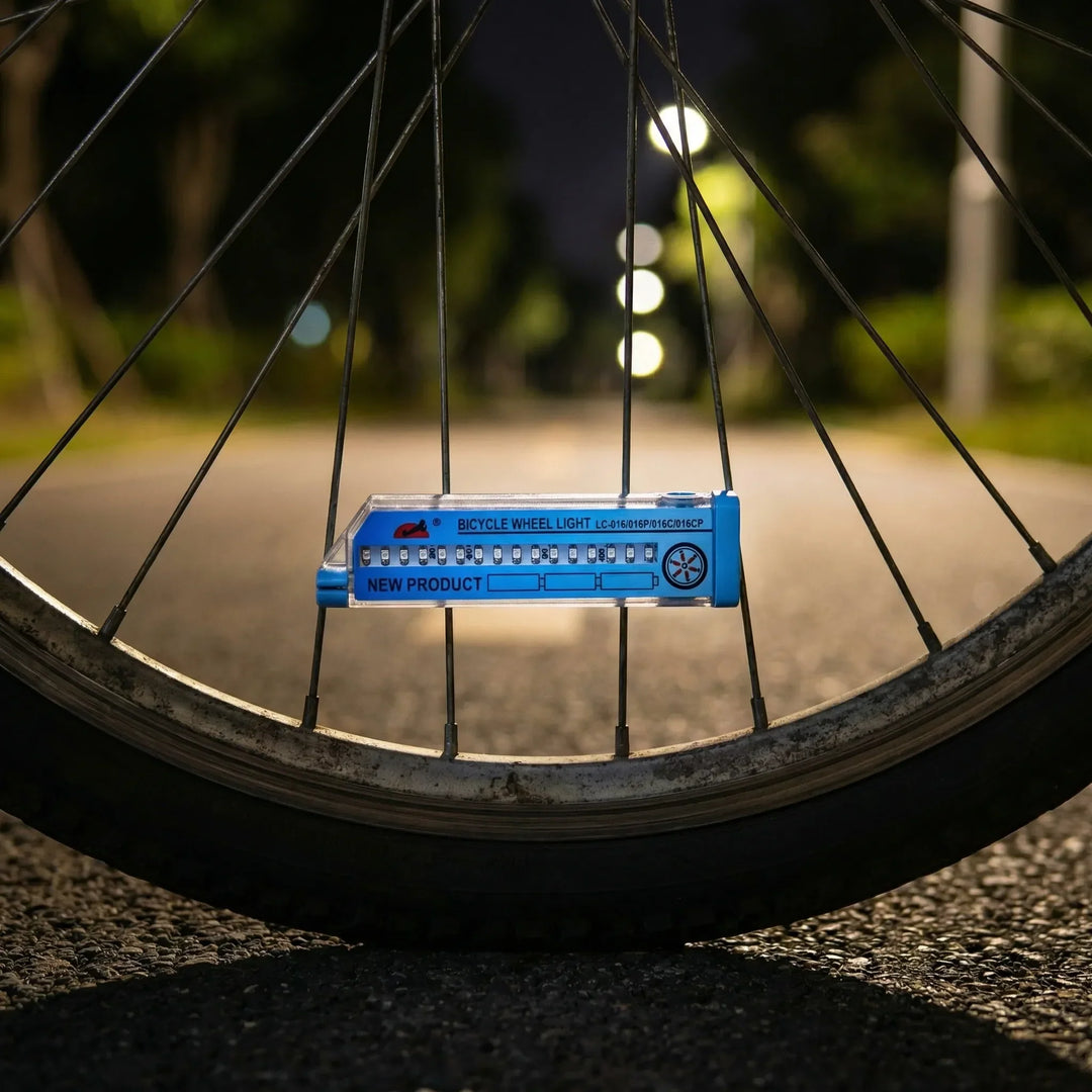 Wheelux - Luce a LED per raggi di ruota di bicicletta