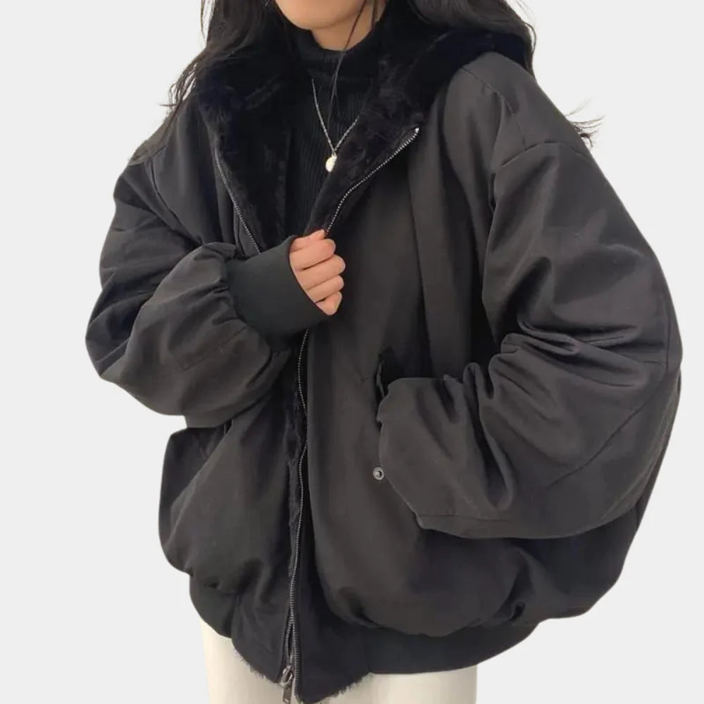 Cappotto invernale da donna 2 in 1 con cappuccio: calore e stile versatili per il freddo