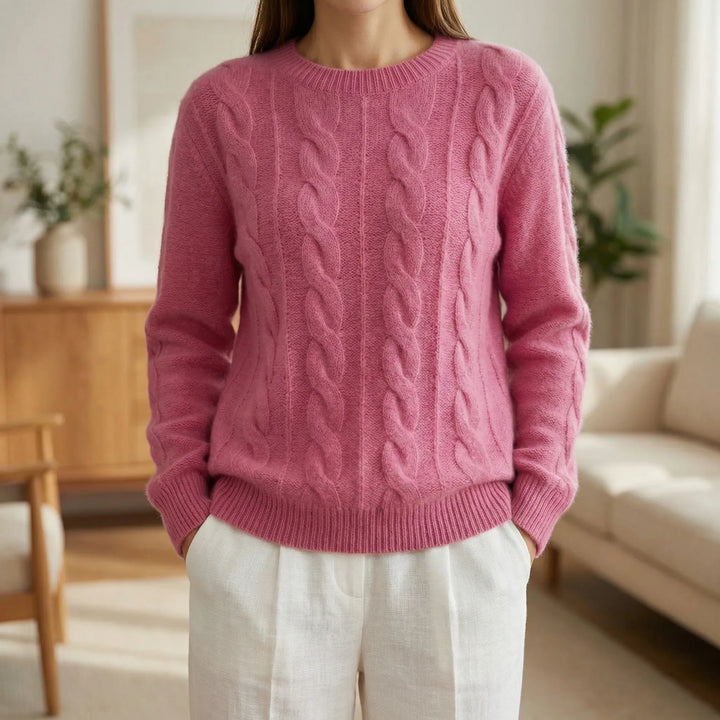 Wintrique - Maglione girocollo a trecce dal taglio rilassato