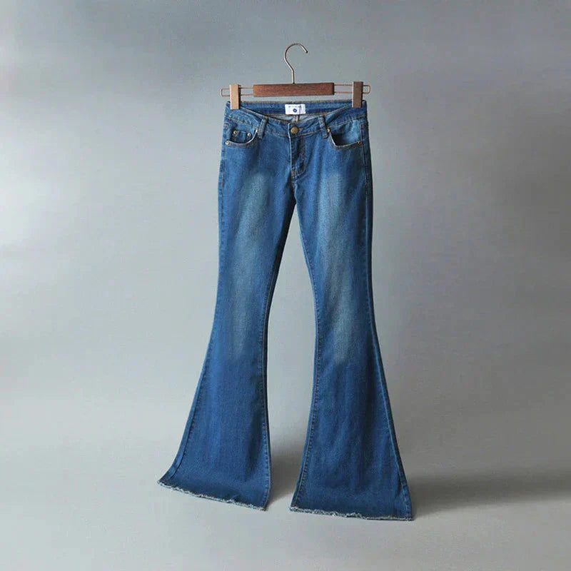 Jeans a Zampa Flexibili per Donne