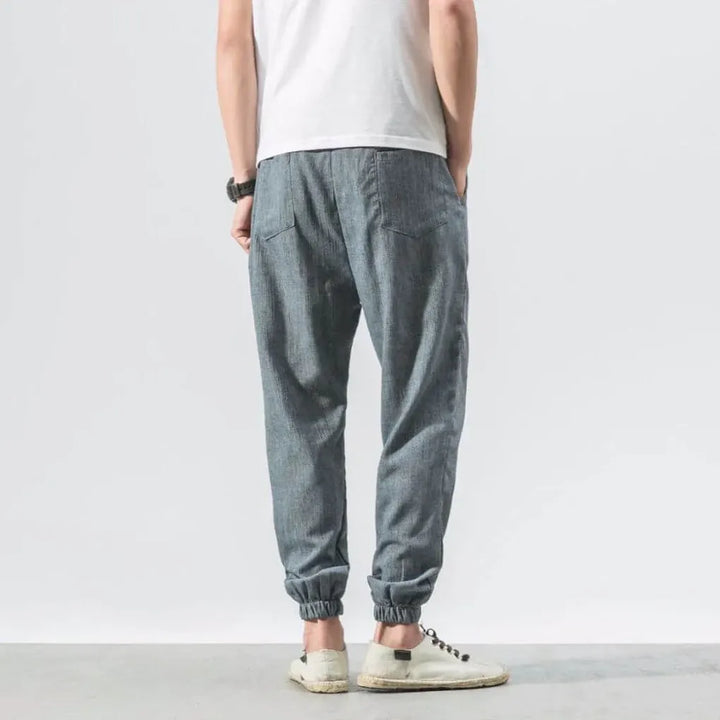 Pantaloni comodi da uomo in cotone e lino – leggeri da indossare tutti i giorni