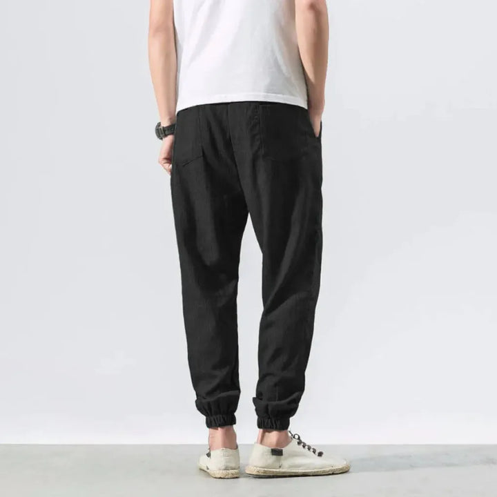 Pantaloni comodi da uomo in cotone e lino – leggeri da indossare tutti i giorni
