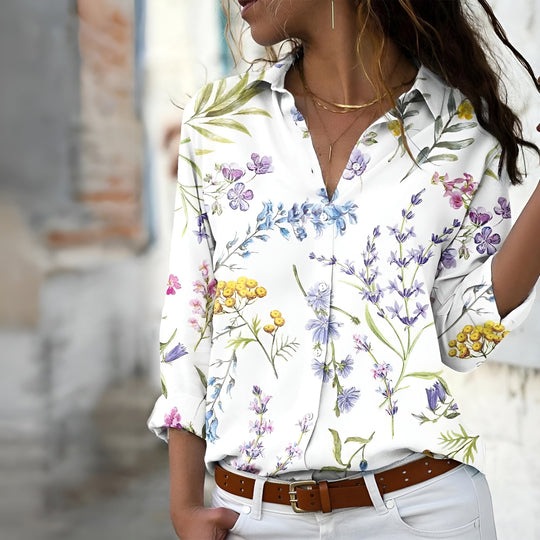 Trista – Blusa Casual da Donna a Motivi | Stile Senza Sforzo