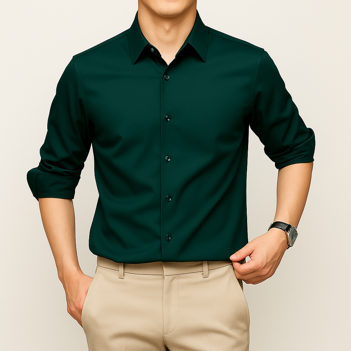 Camisa no arrugable sin arrugas para una elegancia sin esfuerzo