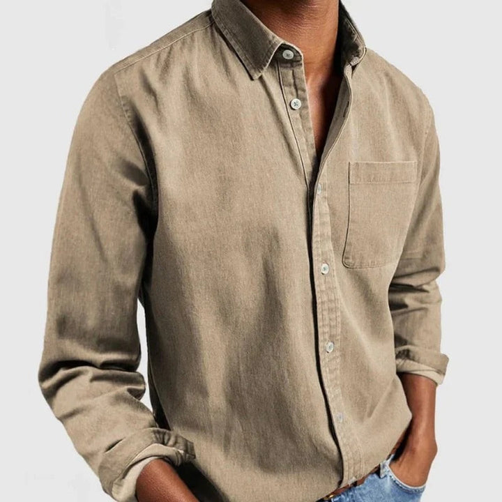 Men's shirt in classic denim