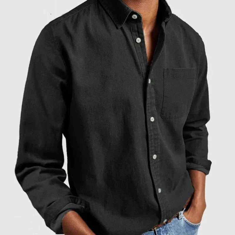 Men's shirt in classic denim