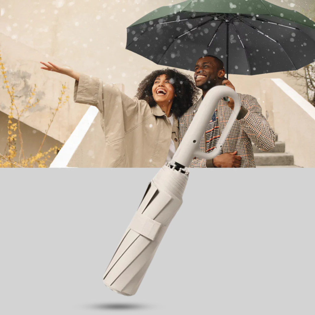 Ombrello con blocco automatico: design affidabile con caratteristiche adatte alle intemperie