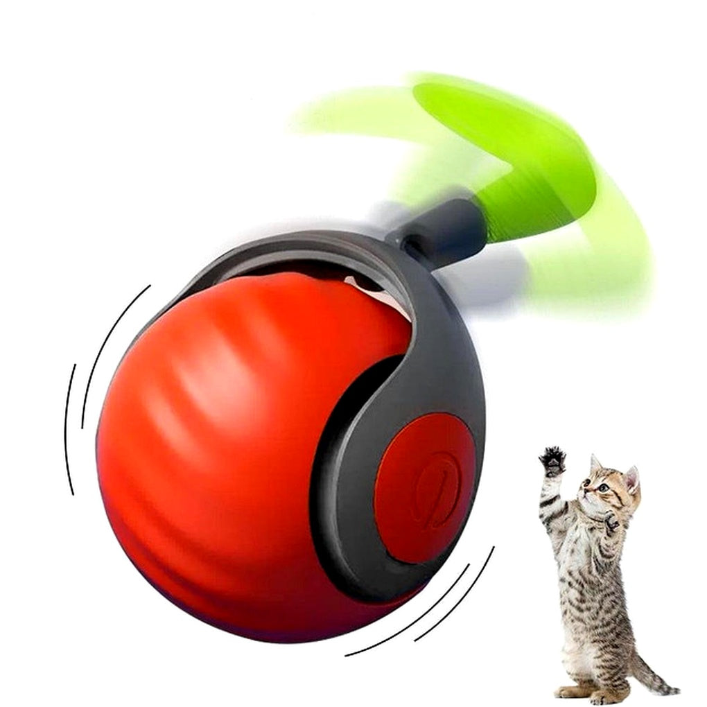 Giocattolo interattivo a forma di palla per gatti – Sfera da gioco mobile e rotante