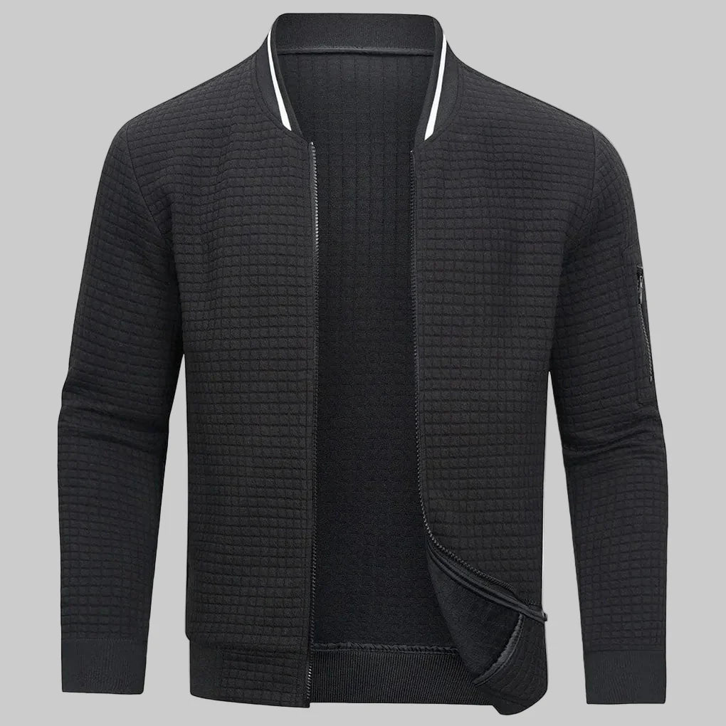 Maglione da uomo con mezza zip: un look a strati rilassato per le giornate più fresche