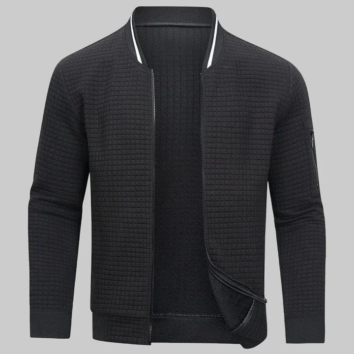 Maglione da uomo con mezza zip: un look a strati rilassato per le giornate più fresche