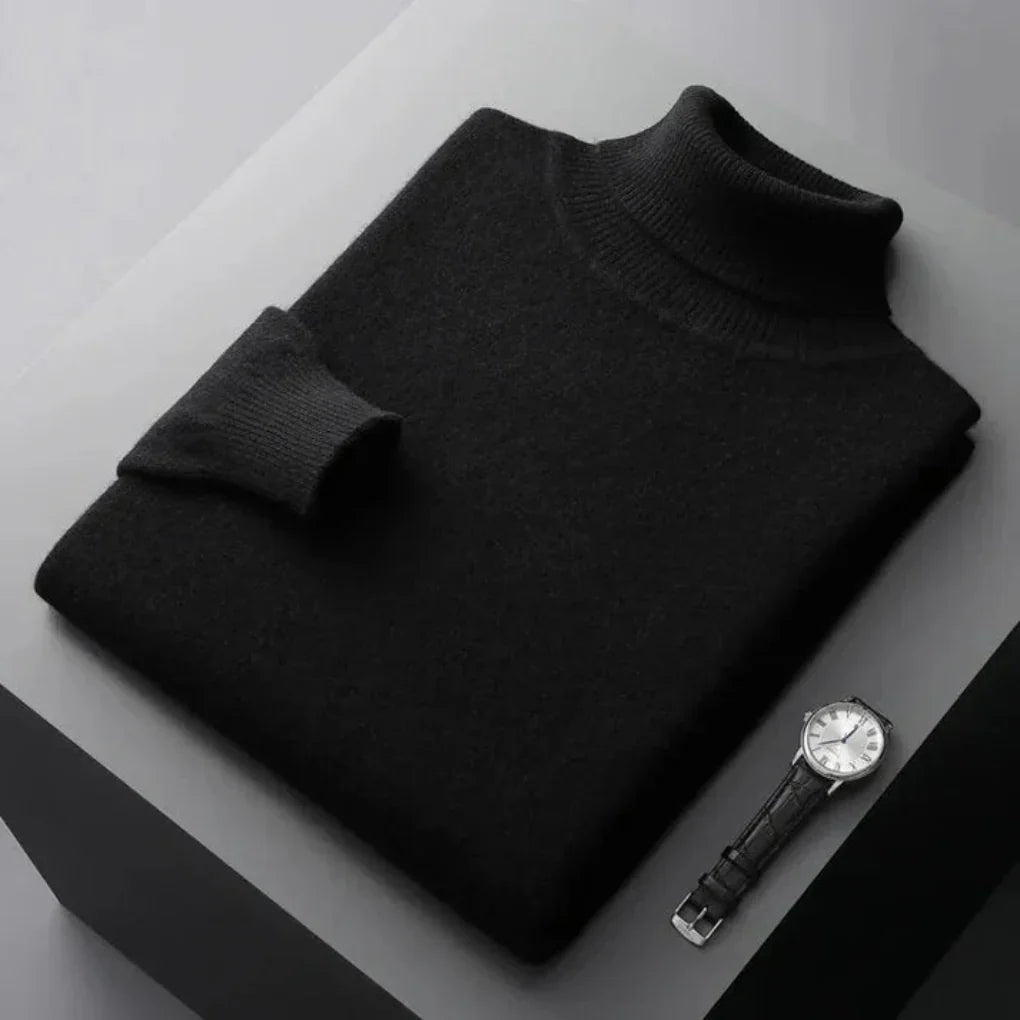 Maglione Collo Alto Uomo – Strato Elegante con Aspetto Raffinato