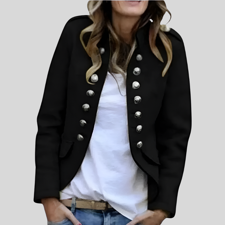 Giacca in Wool-like a Doppio Petto per Donne