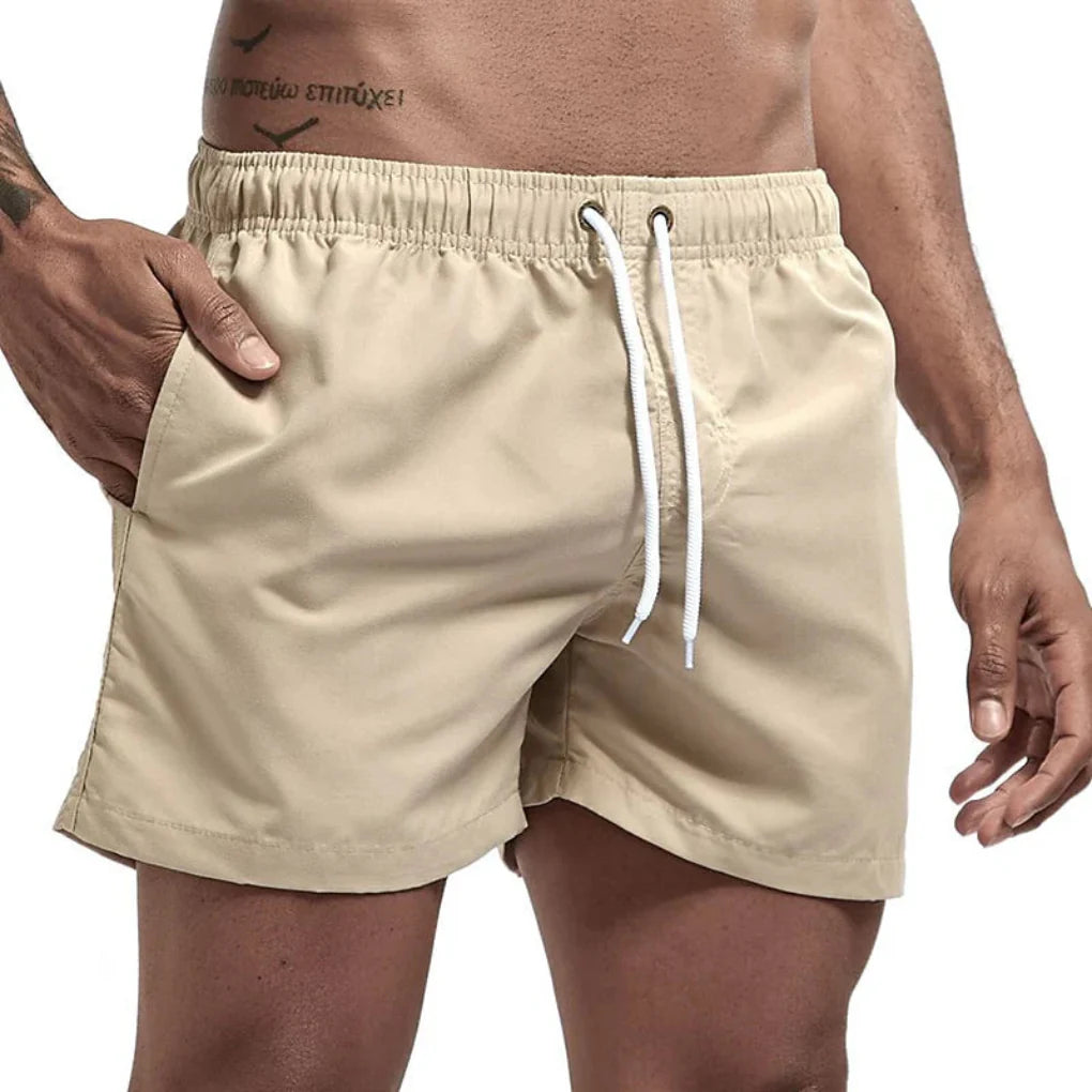 Pantalones cortos de baño de secado rápido para hombre