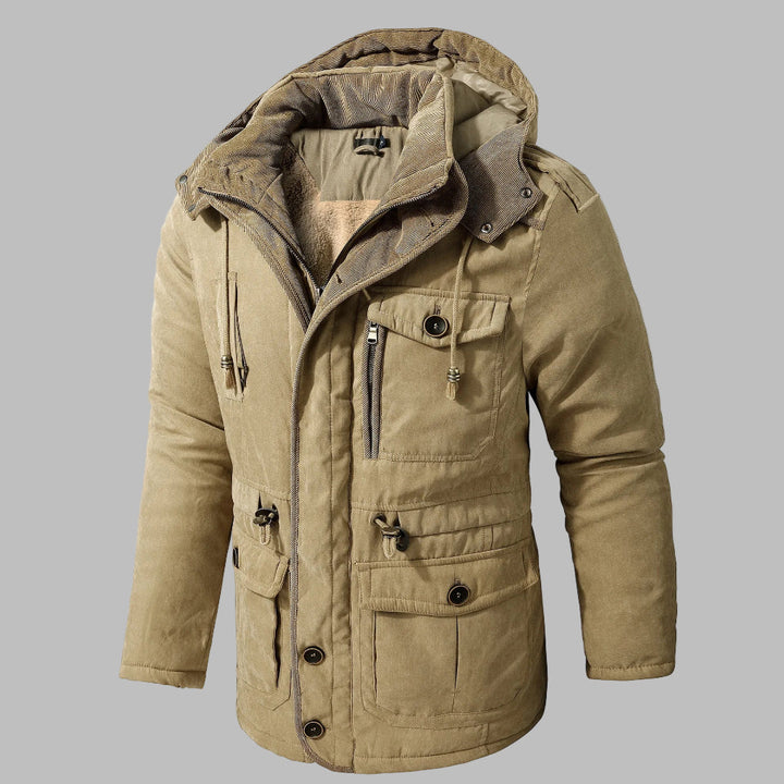 Chaqueta de invierno multibolsillo para hombre