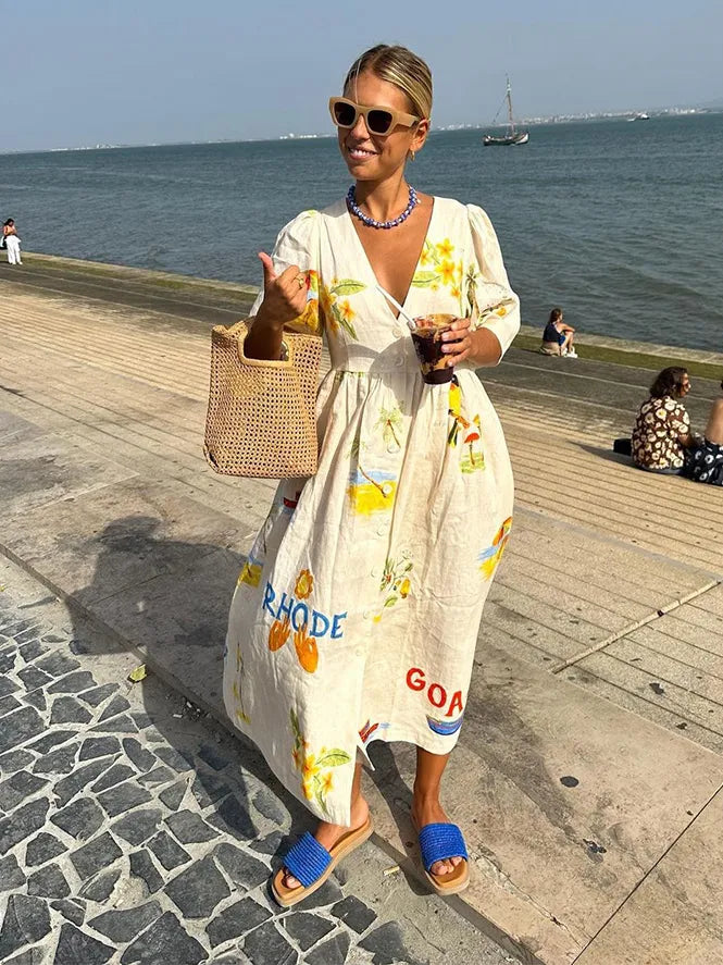 Elsiea – Women's Patterned Summer Dress