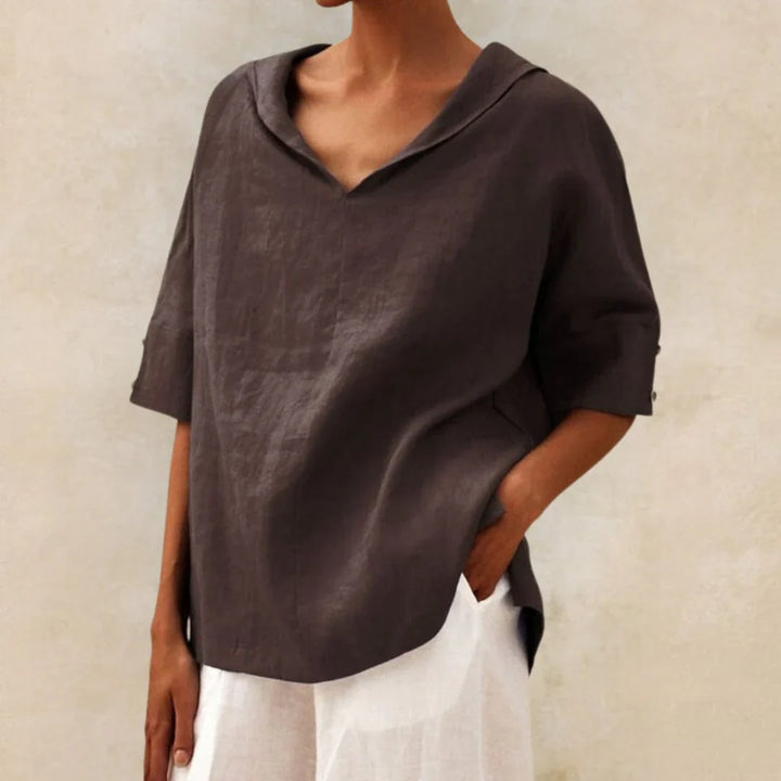 Essential summer shirt in linen for women