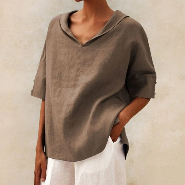 Essential summer shirt in linen for women