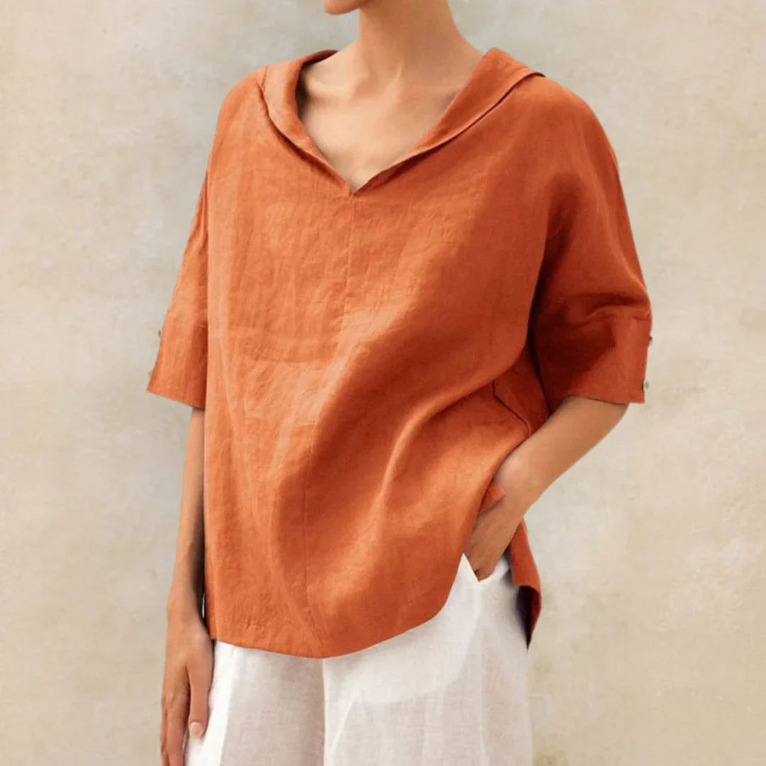 Essential summer shirt in linen for women