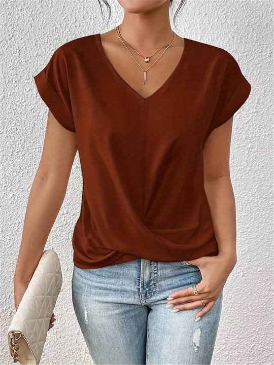 Women's casual short-sleeved shirt