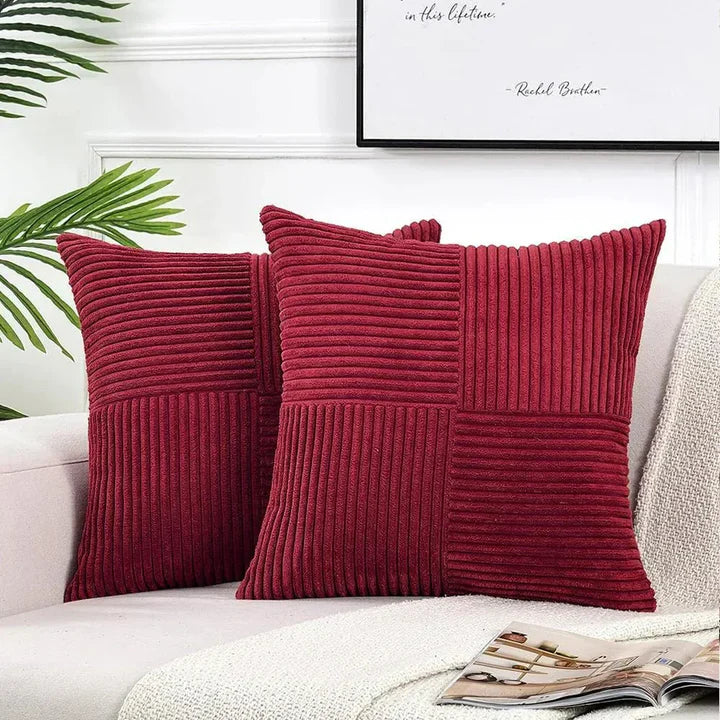 Pillow cover in soft corduroy velvet
