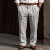 Pantaloni a vita alta in stile vintage da uomo