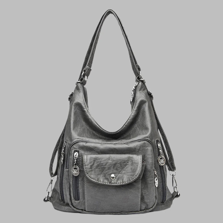 Premium leather carryall bag for women