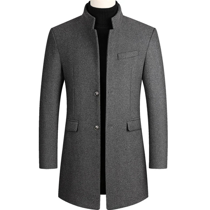 Cappotto Formale Lungo da Uomo con Eleganza Senza Tempo