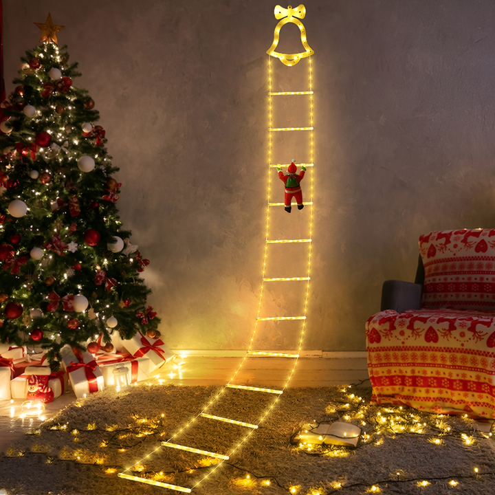 Decorazione di Babbo Natale rampicante