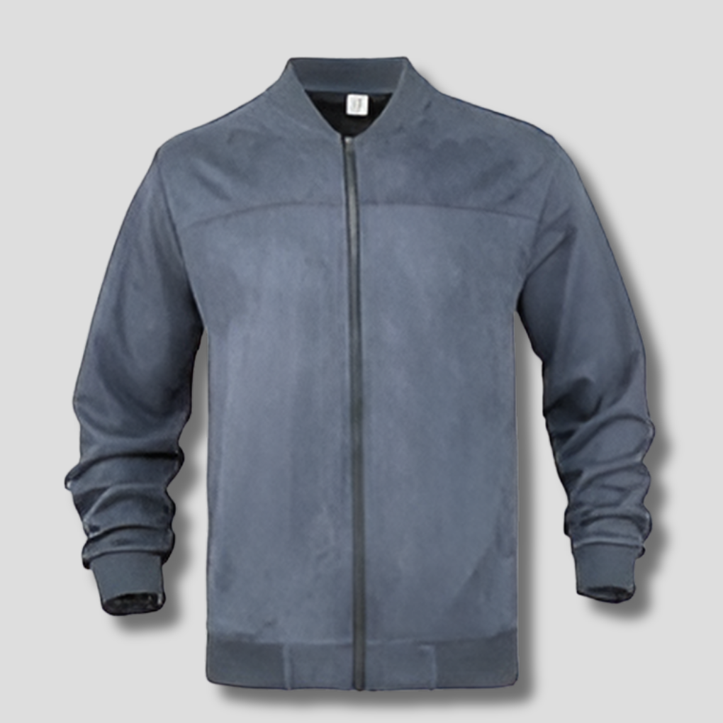 Men's vintage suede leather jacket