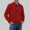 Maglione da uomo con mezza zip