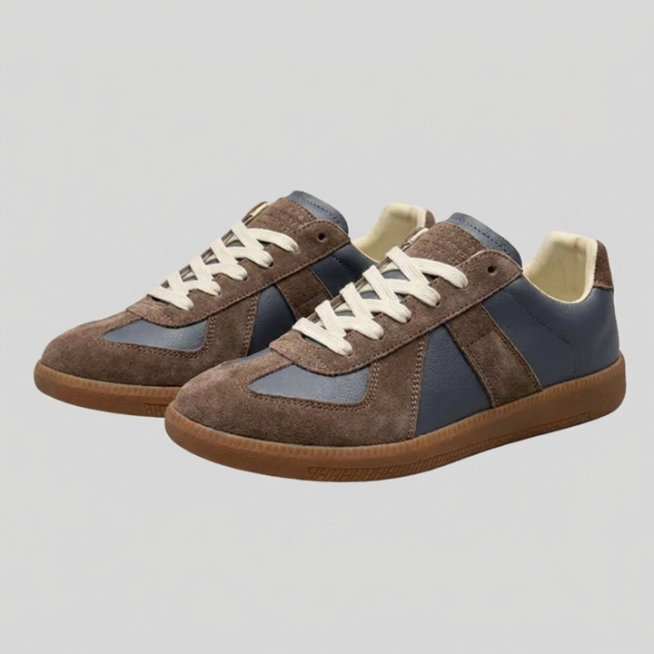 Sneakers con plateau retrò da uomo