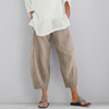 Eleganti pantaloni in raso a gamba larga