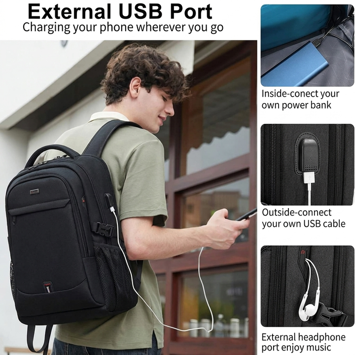 Zaino impermeabile per laptop e viaggi