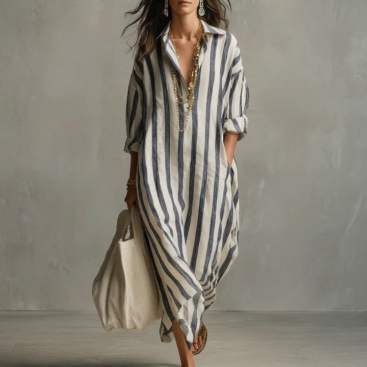 Abito A-line da Donna – Con Collo a Revers