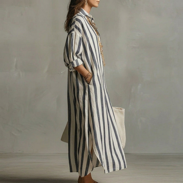 Abito A-line da Donna – Con Collo a Revers