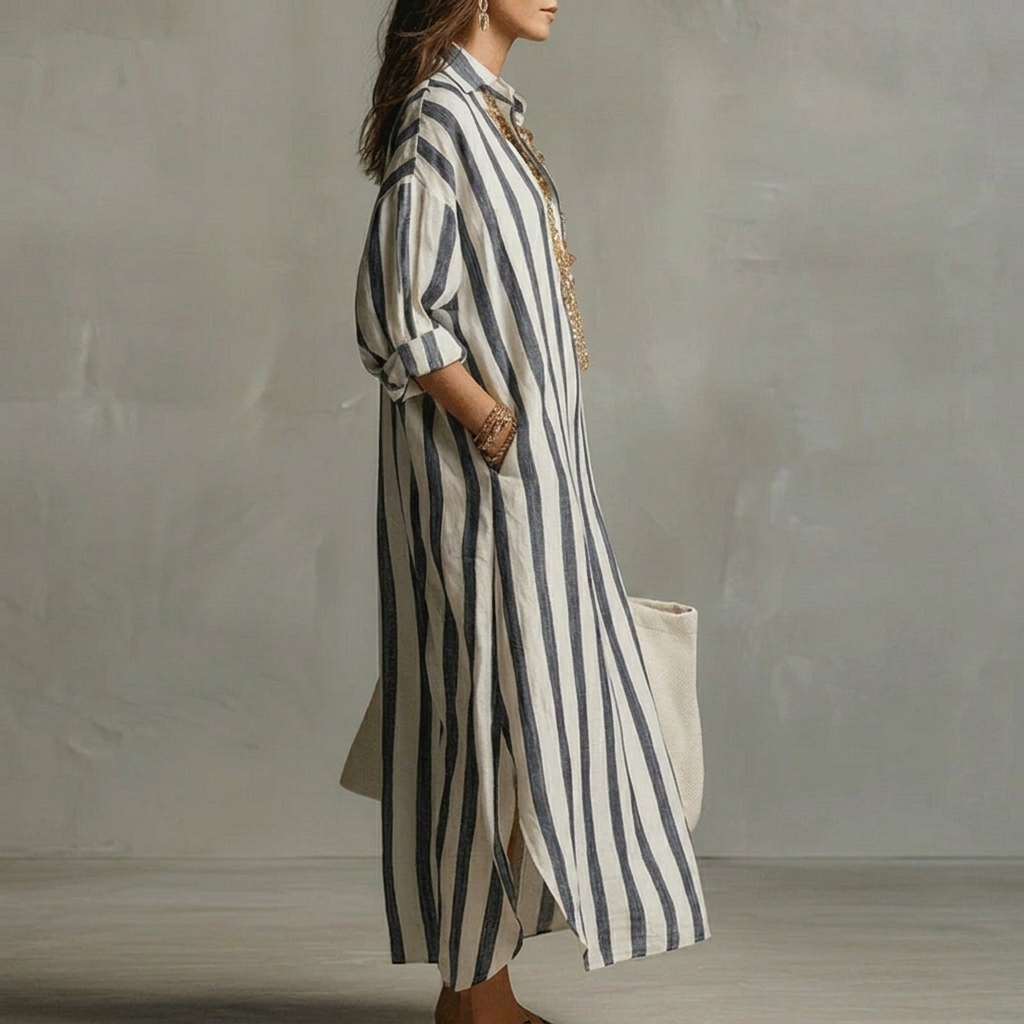 Abito A-line da Donna – Con Colletto a Rever